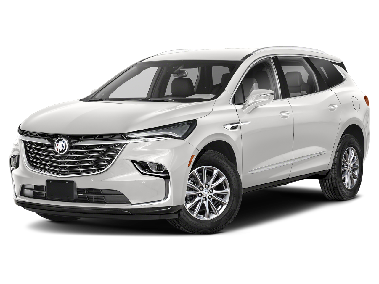 2022 Buick Enclave Premium in Cherry Red Tintcoat — front three-quarter view