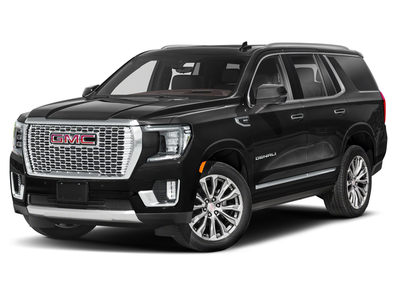 2023 GMC Yukon Denali Ultimate in Onyx Black — front three-quarter view