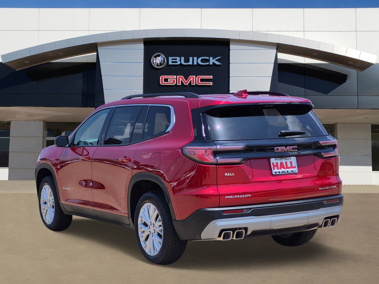 2026 GMC Acadia — rear three-quarter view