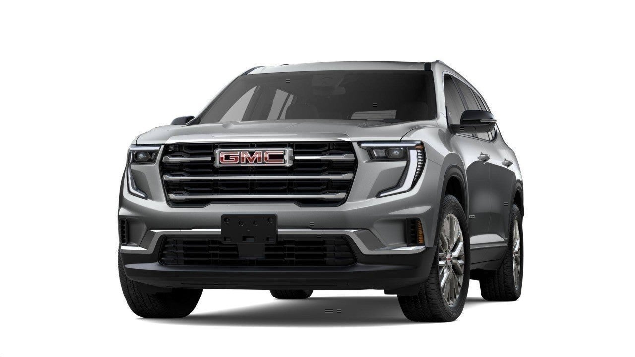 2026 GMC Acadia Elevation in Sterling Metallic — front three-quarter view