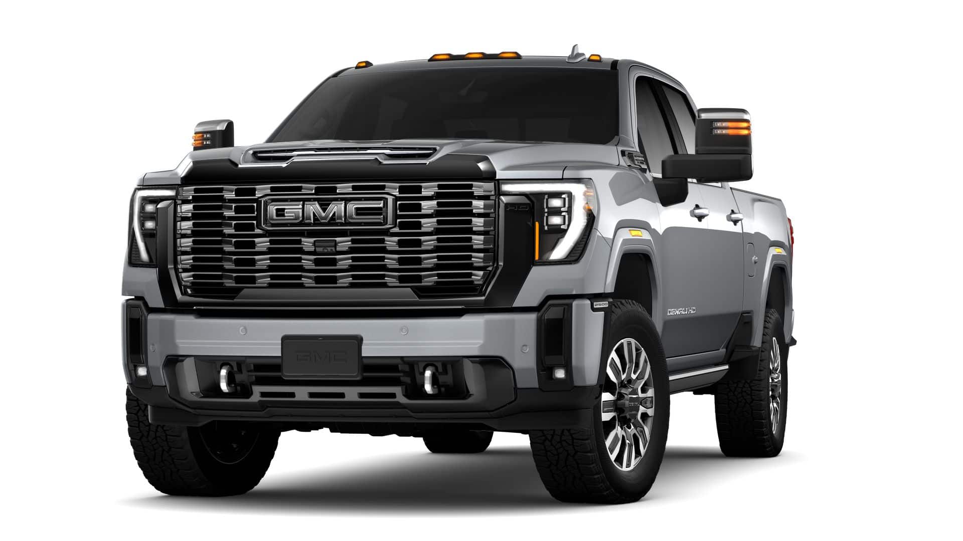 2026 GMC Sierra 2500 HD Denali Ultimate in Sterling Metallic — front three-quarter view