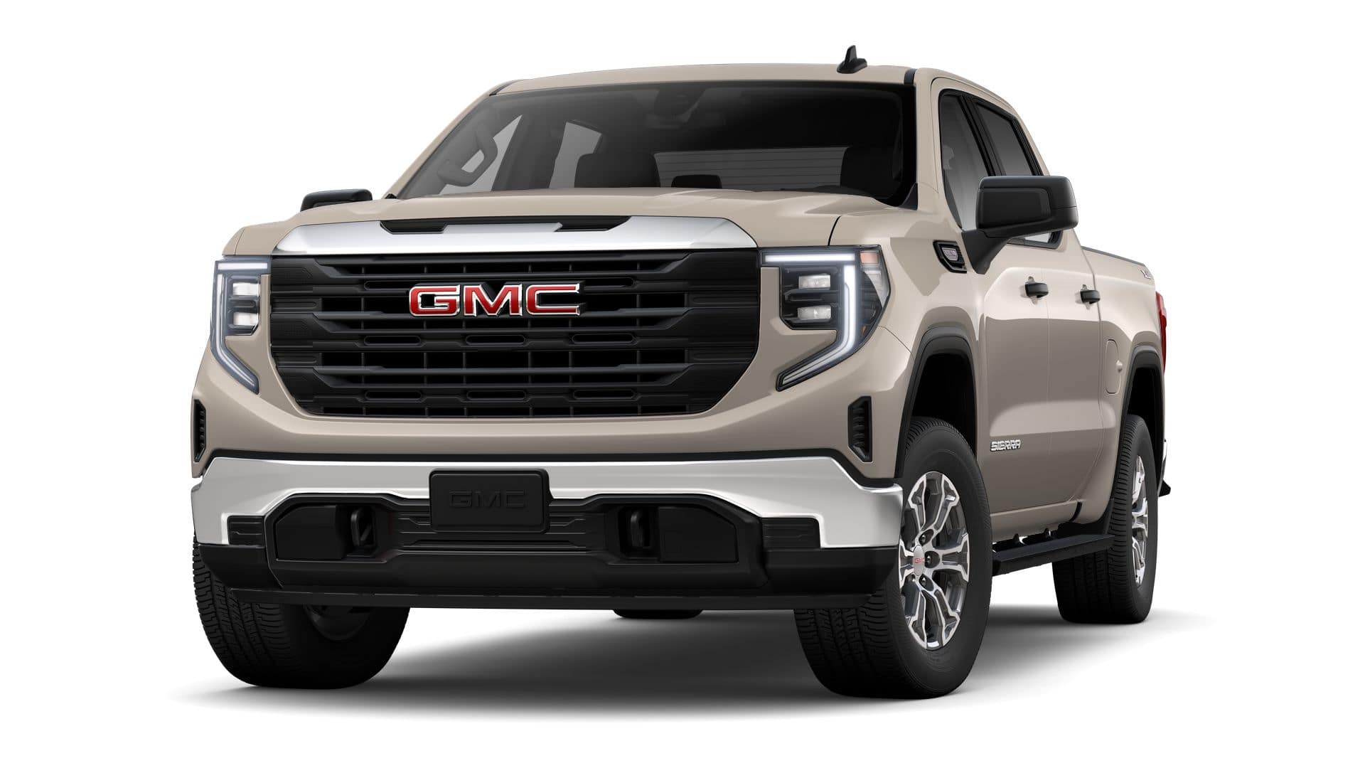 2026 GMC Sierra 1500 Pro in Coastal Dune — front three-quarter view