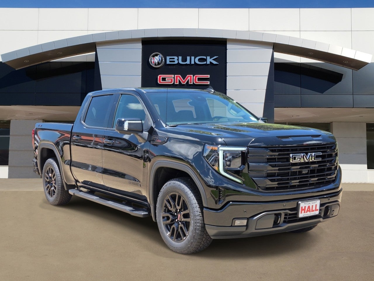 2026 GMC Sierra 1500 Elevation in Onyx Black — front three-quarter view