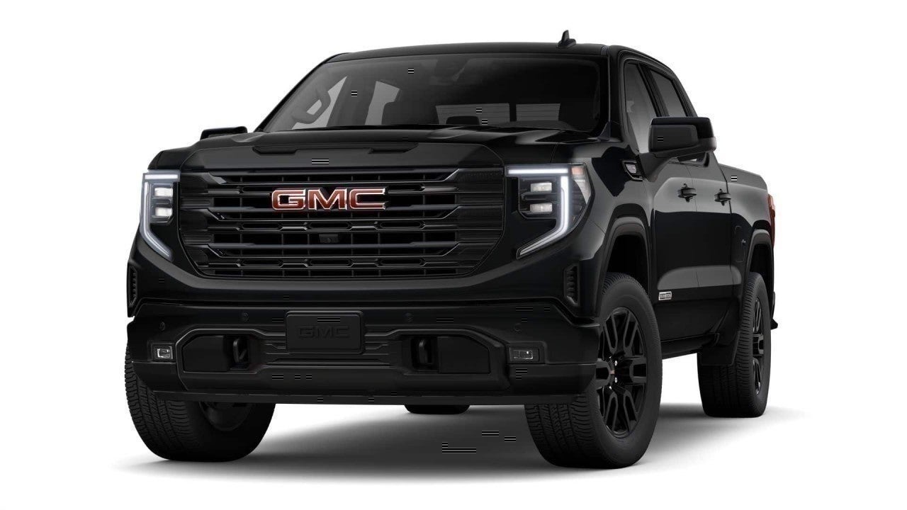 2026 GMC Sierra 1500 Elevation in Onyx Black — front three-quarter view