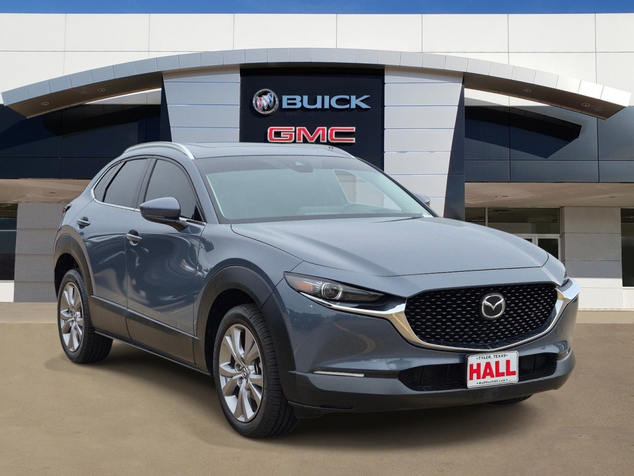 2021 Mazda Mazda CX-30 Premium in Blue — front three-quarter view
