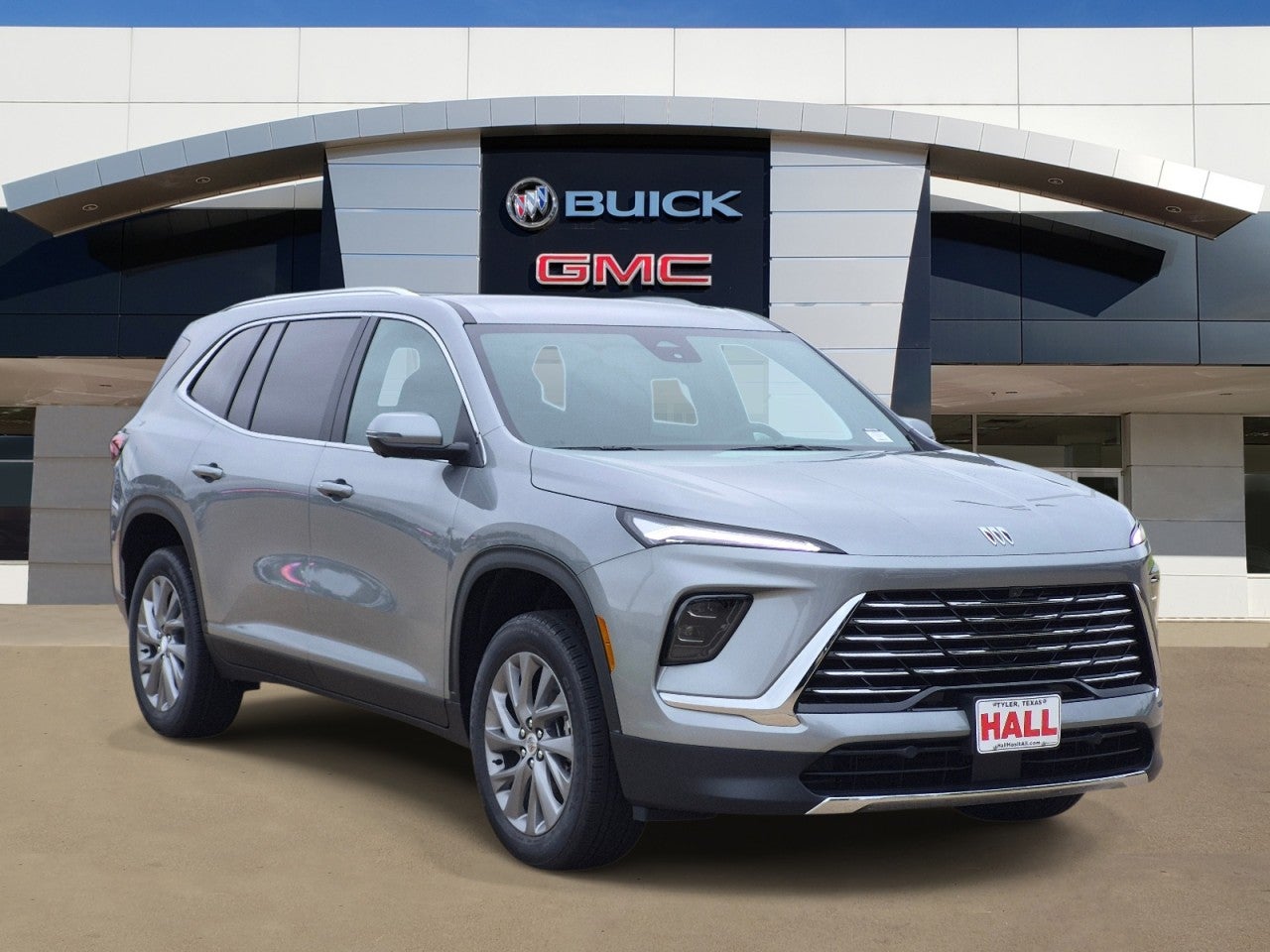 2026 Buick Enclave Preferred in Moonstone Gray Metallic — front three-quarter view
