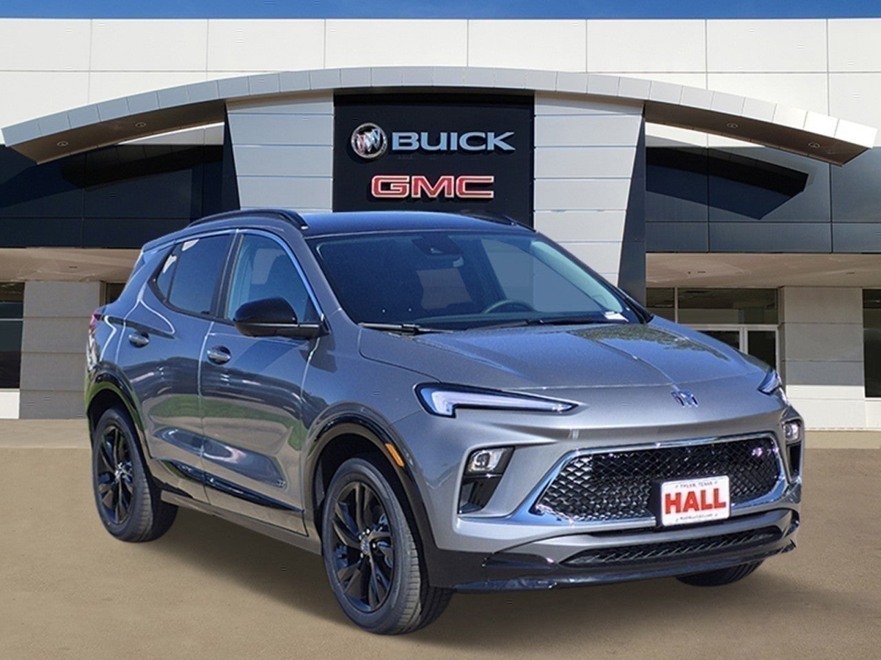 2026 Buick Encore GX Sport Touring in Moonstone Gray Metallic — front three-quarter view