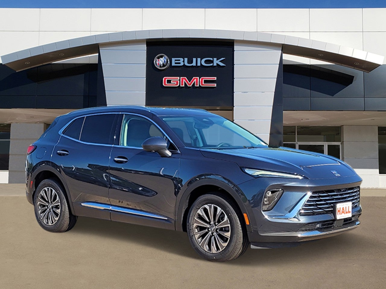 2026 Buick Envision Preferred in Quartz Blue Metallic — front three-quarter view