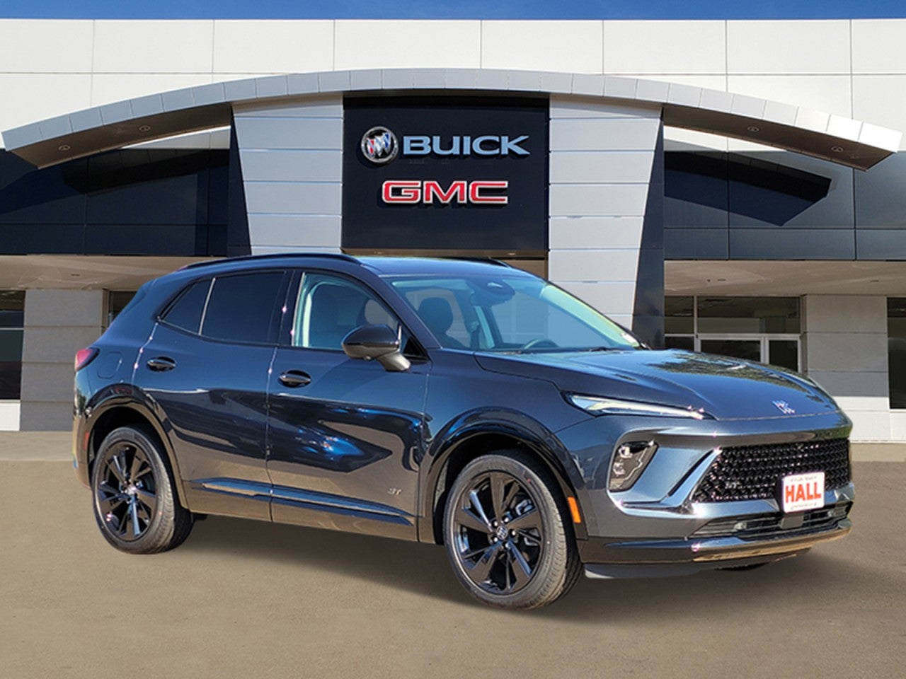 2026 Buick Envision Sport Touring in Quartz Blue Metallic — front three-quarter view