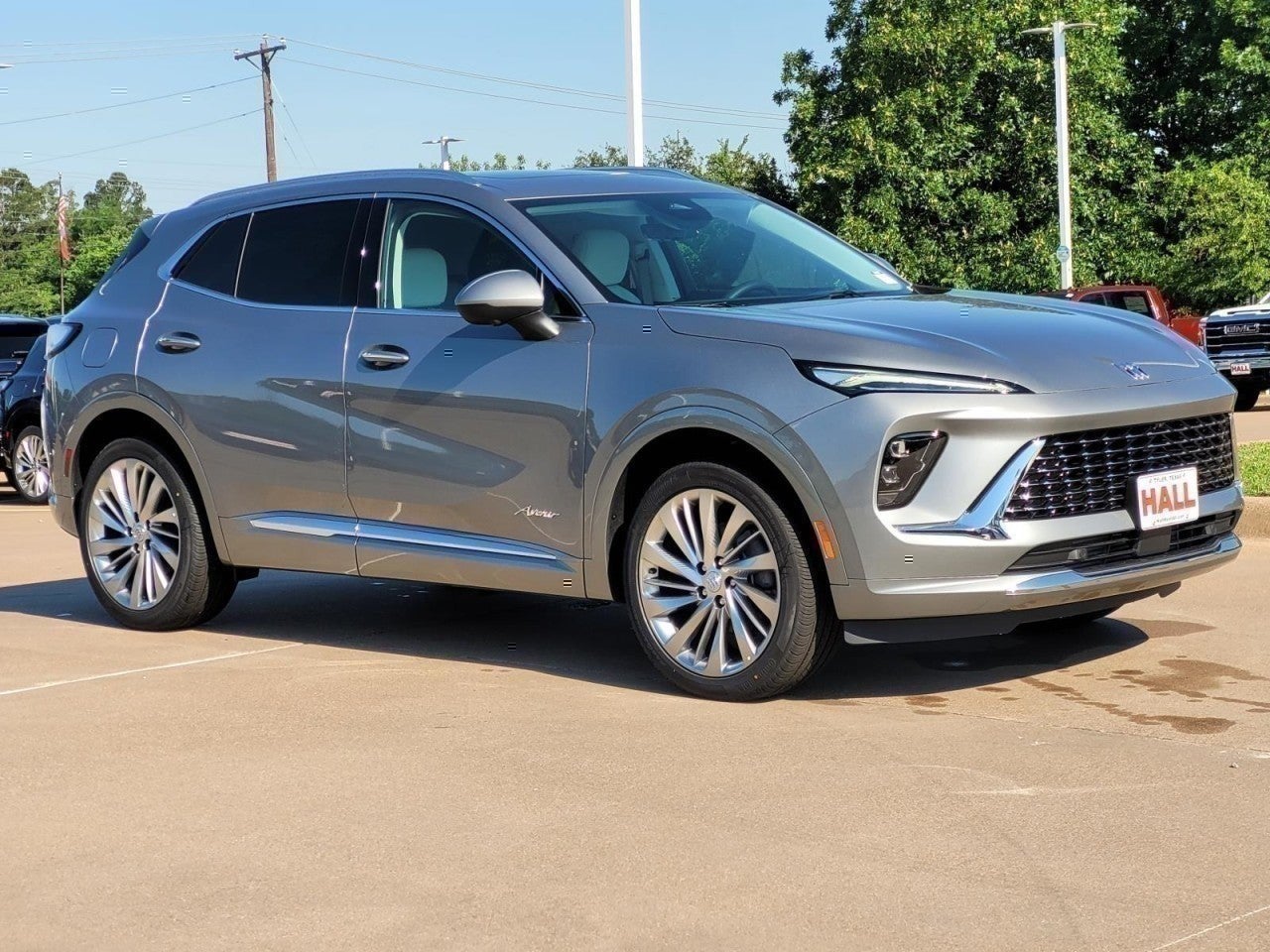2026 Buick Envision Avenir in Moonstone Gray Metallic — front three-quarter view