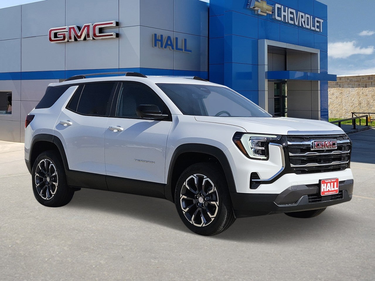 2026 GMC Terrain Elevation in Summit White — front three-quarter view