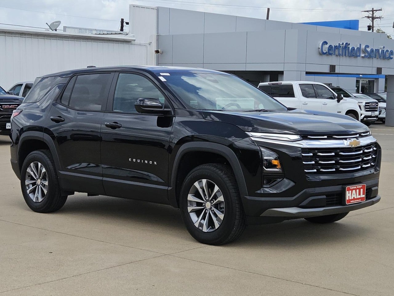 2026 Chevrolet Equinox LT in Mosaic Black Metallic — front three-quarter view